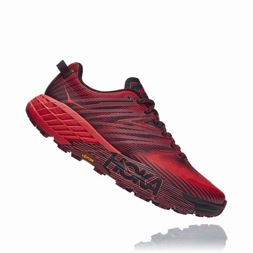 Hoka One One SPEEDGOAT 4 Trail Running Shoes For Women India Red IN-7401